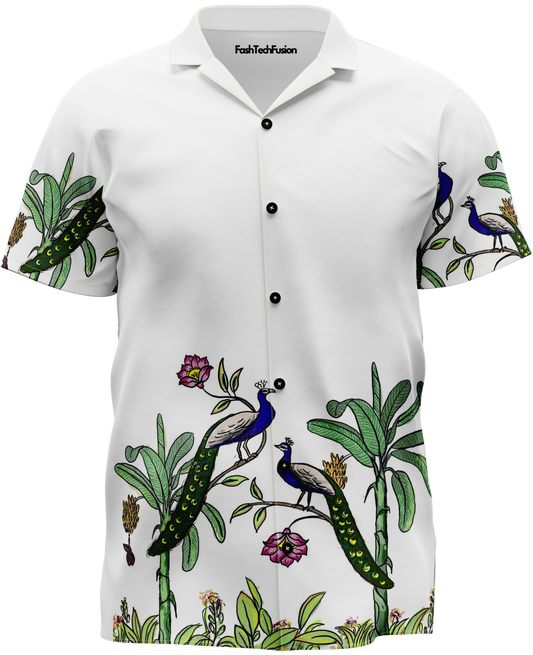 Peacock Floral Shirt