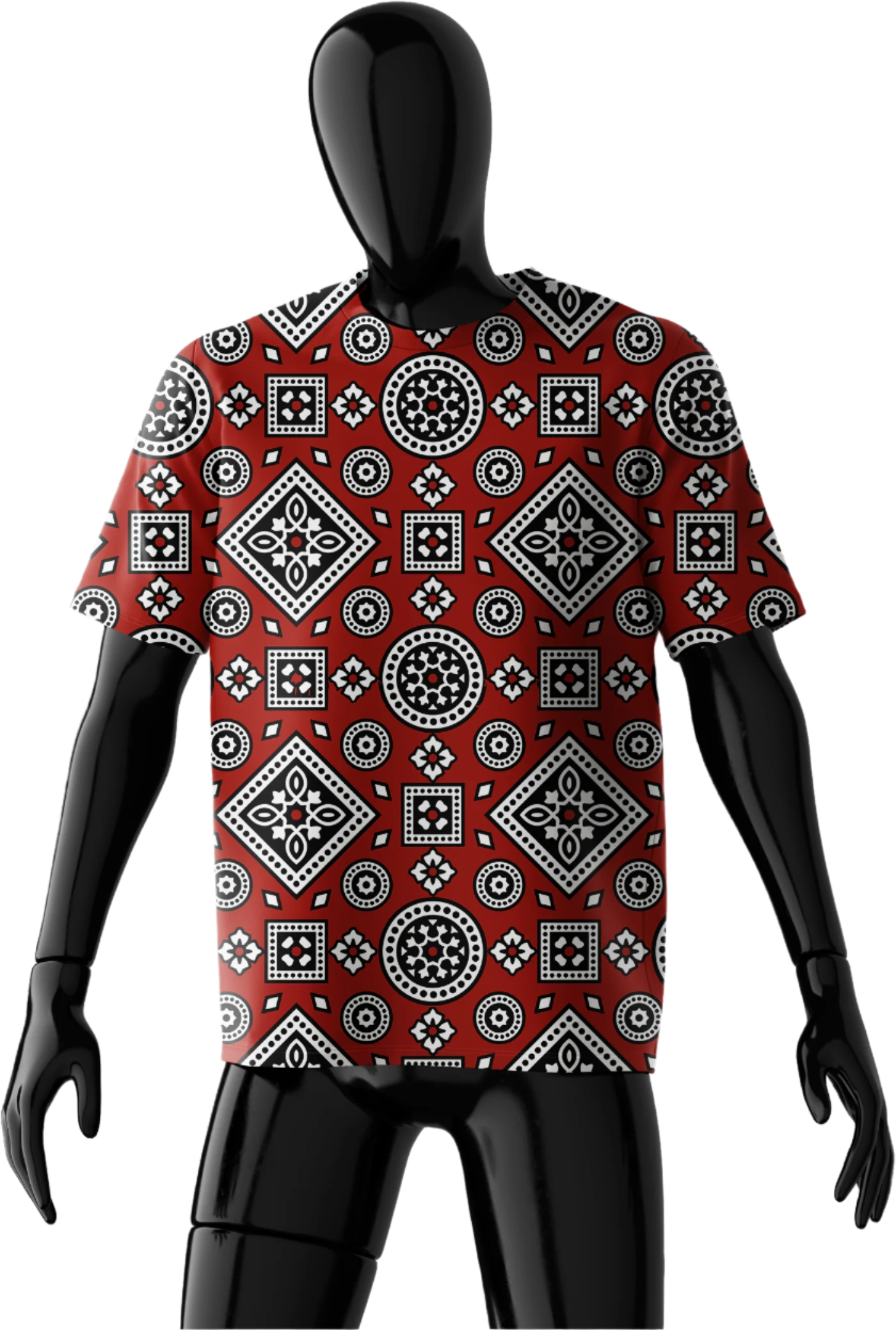 Ajrak Pattern T-Shirt