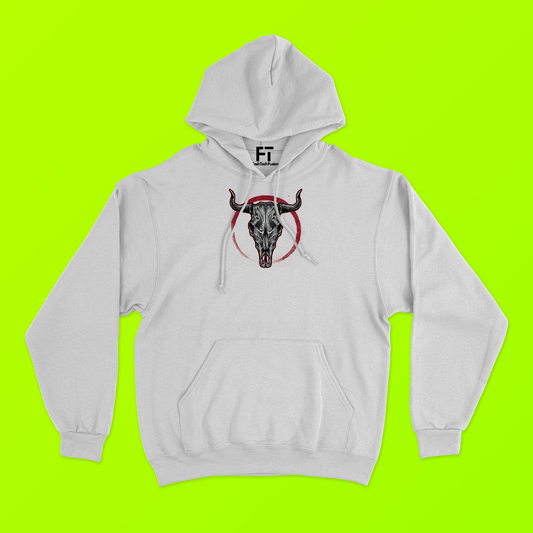 Bull White Hoodie