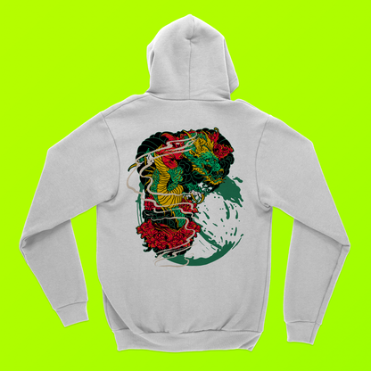 Dragon White Hoodie