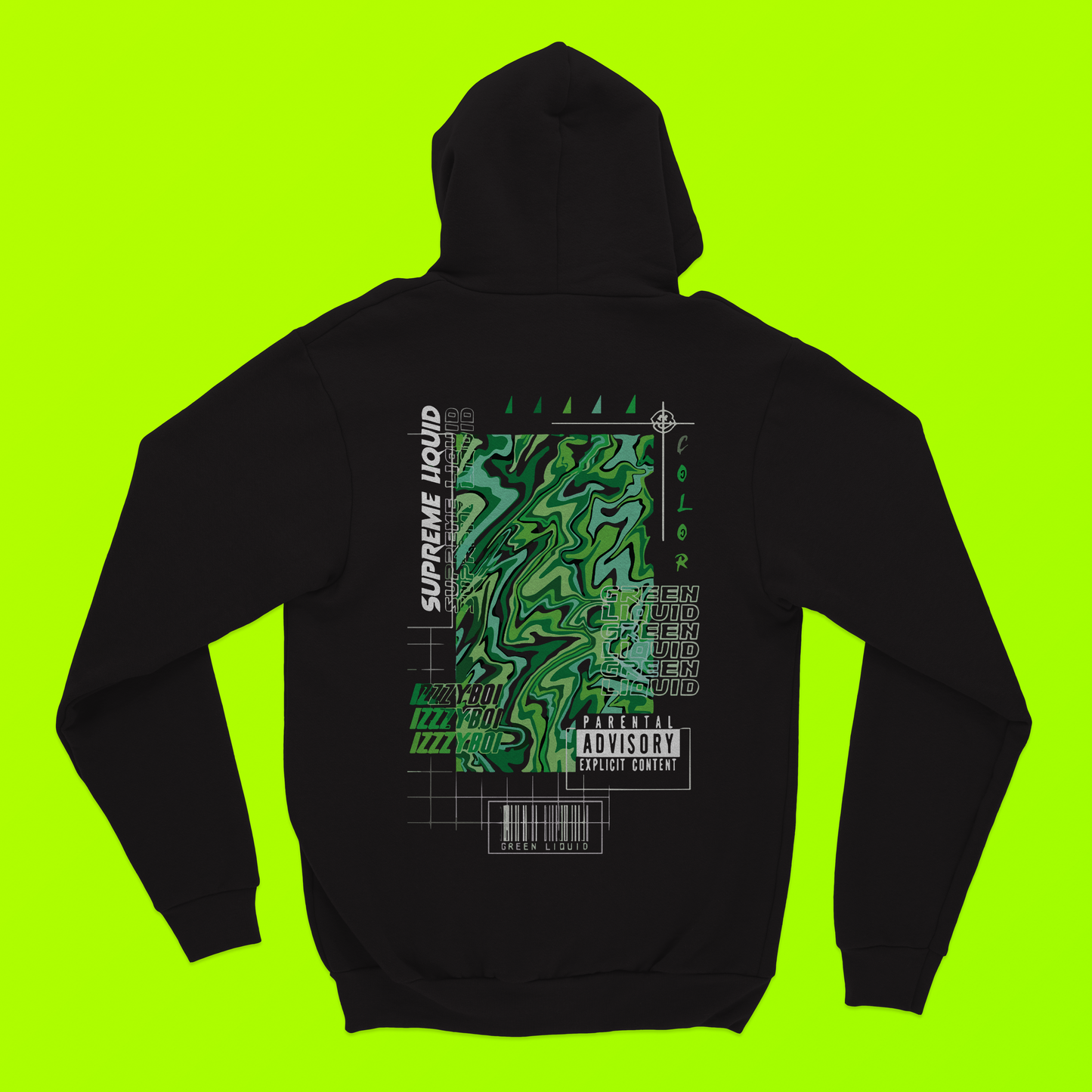 Green Liquid Hoodie