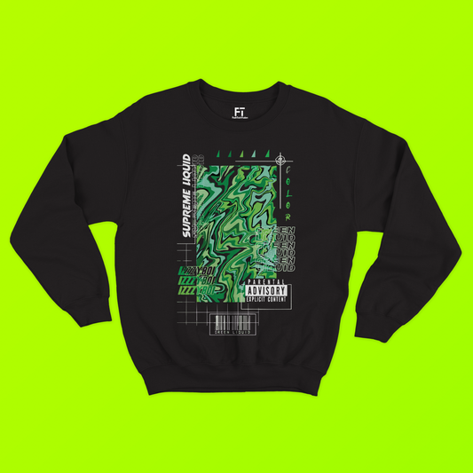 Green Liquid Sweatshirt