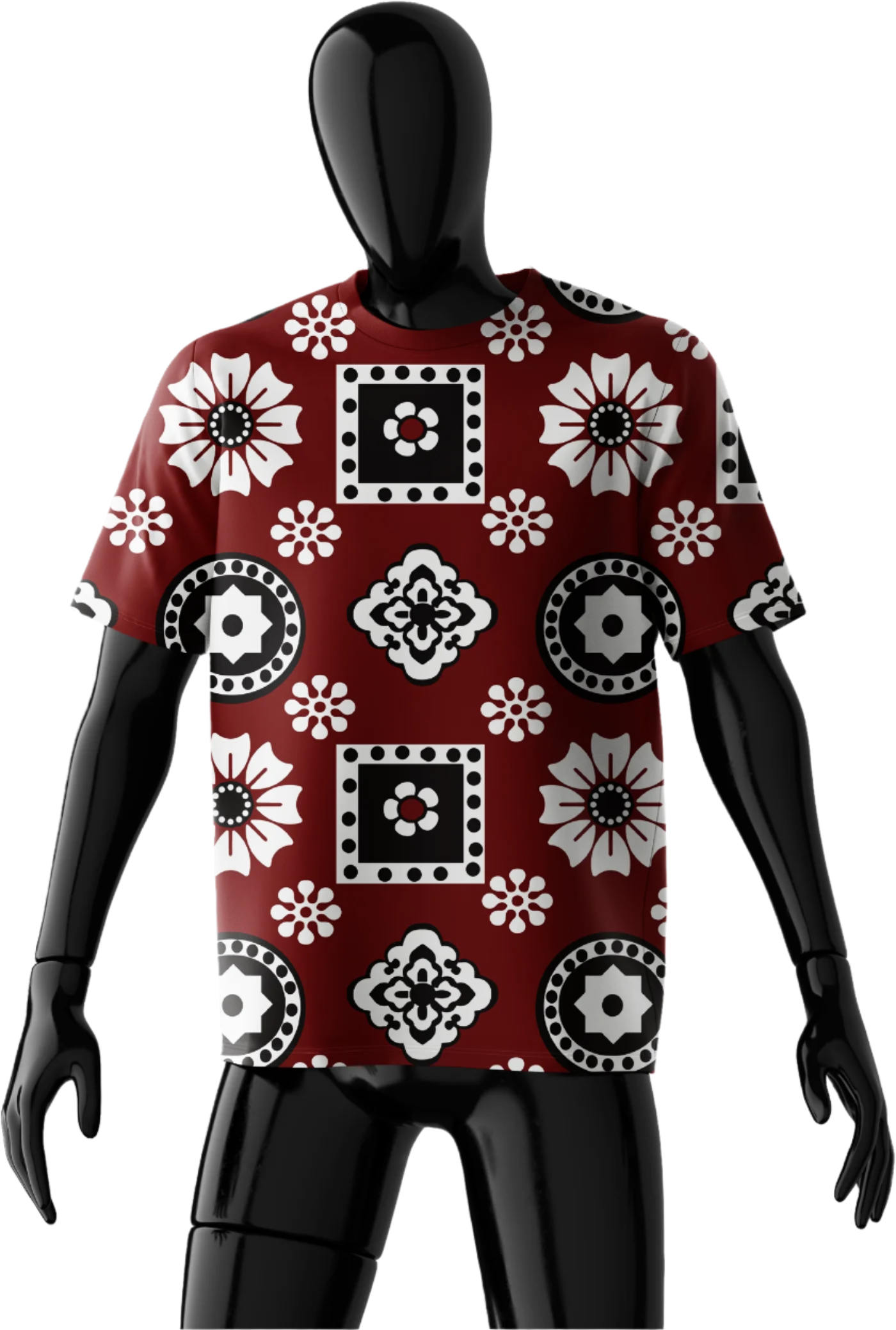 Ajrak Design T-Shirt