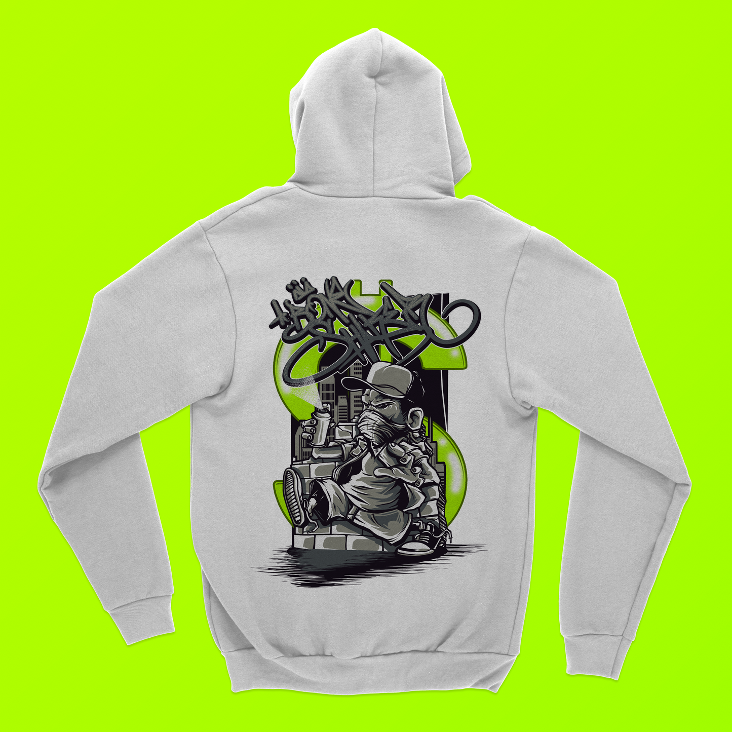 Mask Boy White Hoodie