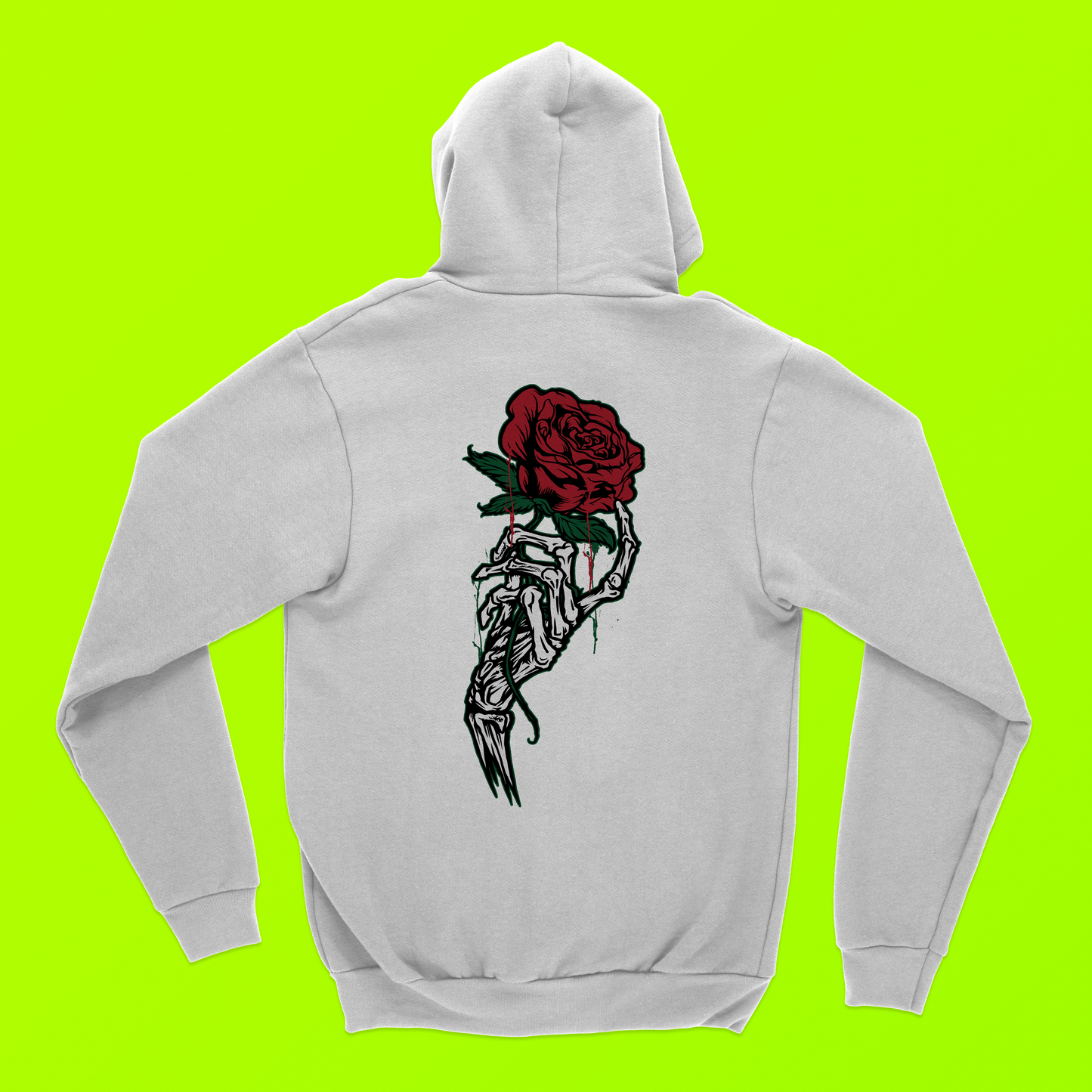 Rose White Hoodie