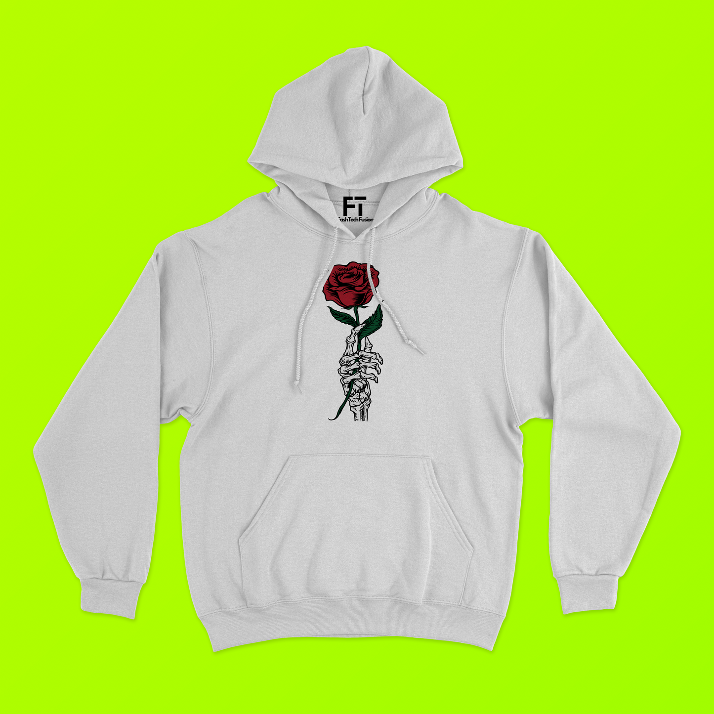 Rose White Hoodie