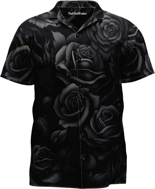 Vintage Black Floral Shirt